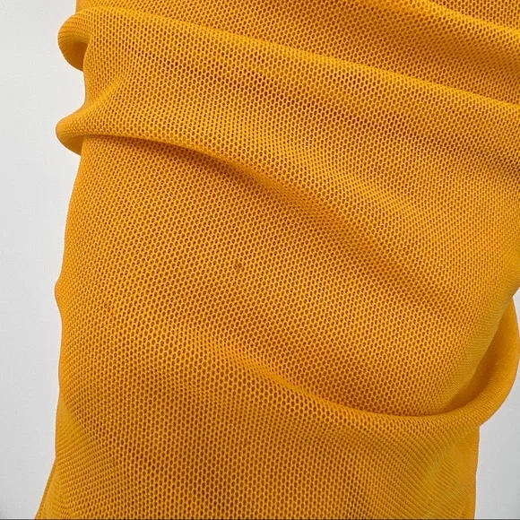 Heart & Hips Ruched Orange Dress Size Large - Picture 5 of 8